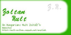 zoltan mult business card